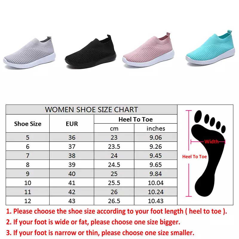 Women Casual Shoes Woman Plus Size Breathable Mesh Slip-on Women's Vulcanize Shoes Ladies Sneakers Spring Summer Running