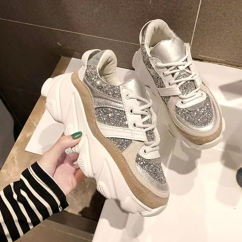 Women's Glitter Sneakers