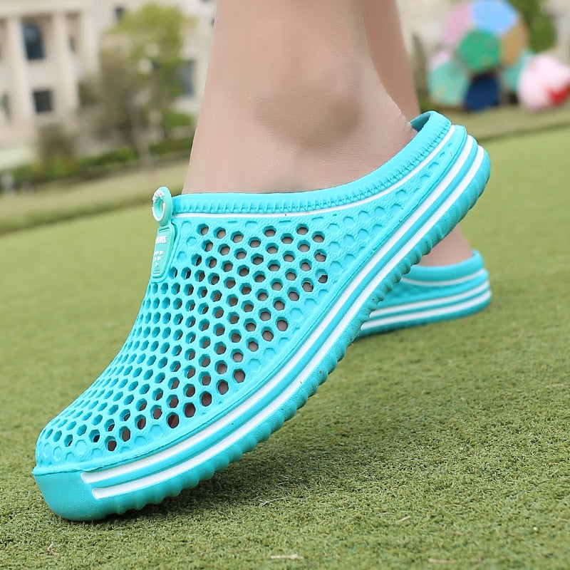 Womens sandals Summer Sandals Fashion Hollow Out Breathable Beach Slippers Flip Flops EVA Massage Slippers Sandals