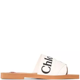 Woody Logo Slide, White