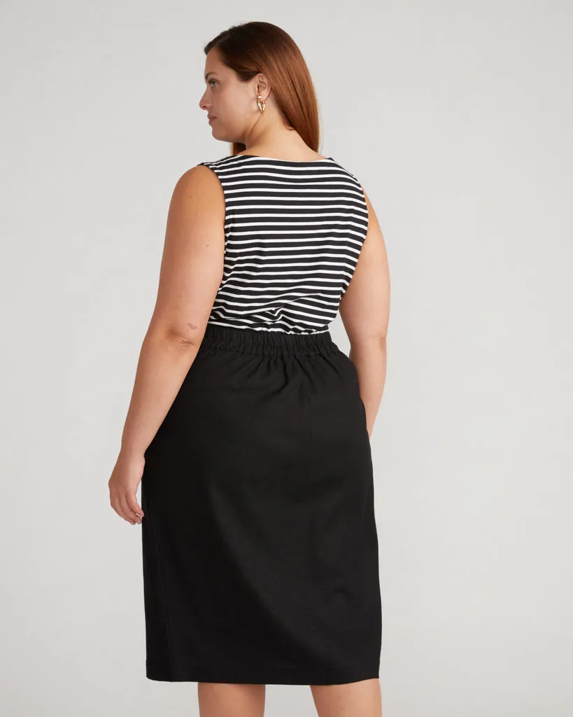 Wooster Linen Skirt - Black