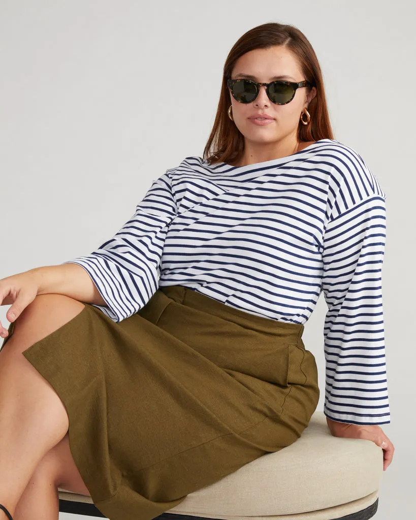 Wooster Linen Skirt - Budding Stem