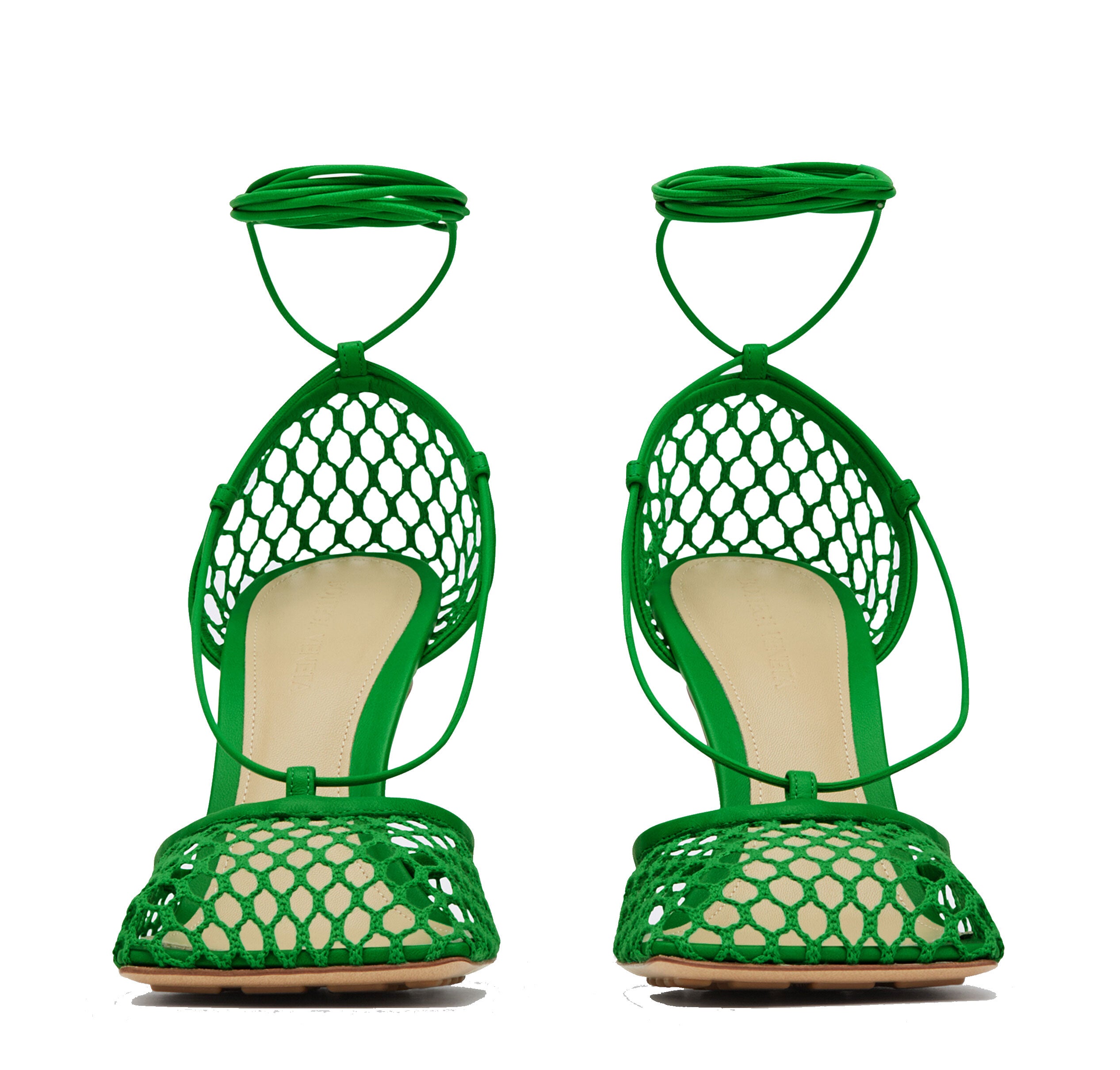 Wrap Mesh Sandals, Grass