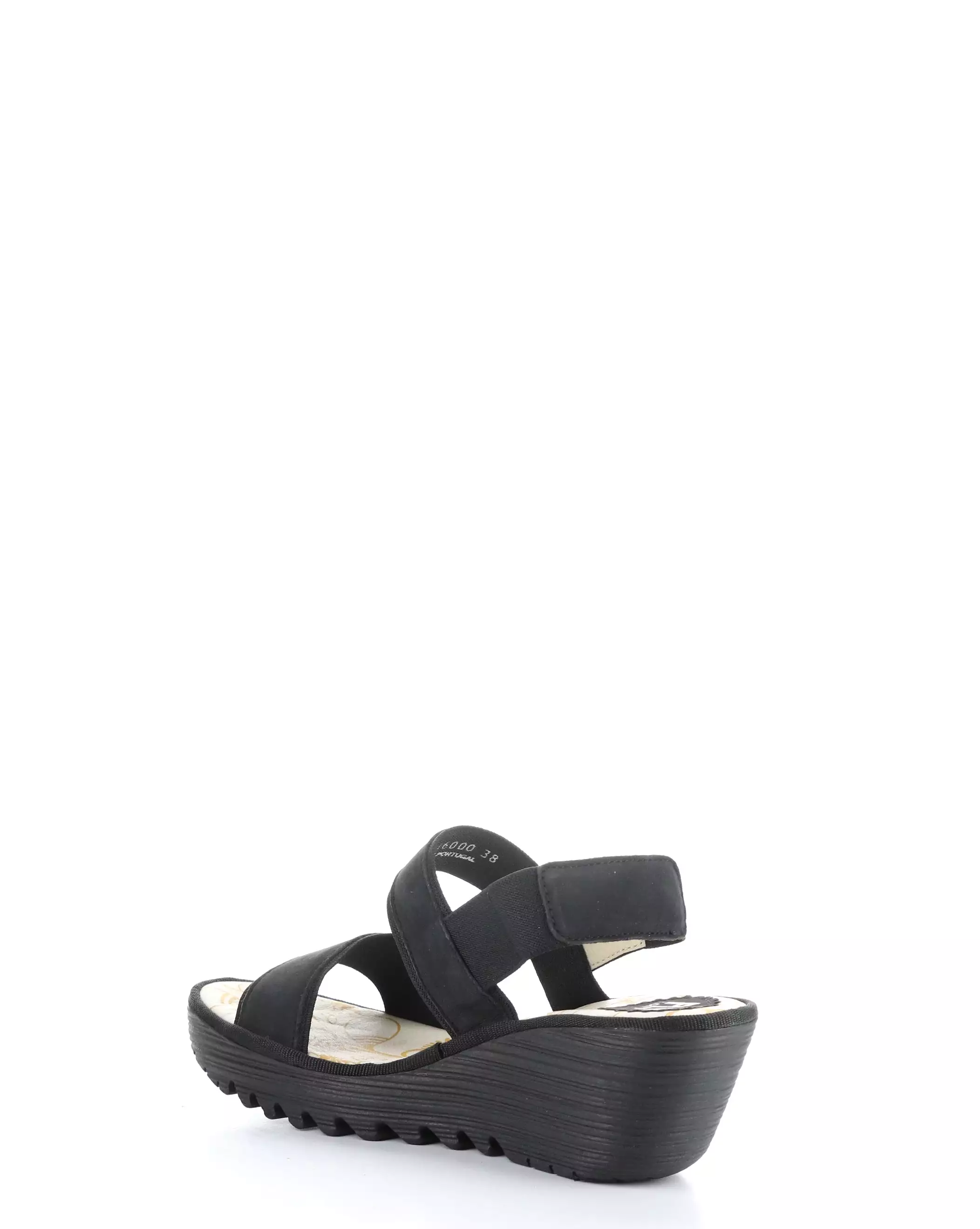 YACO416FLY 000 BLACK Elasticated Sandals