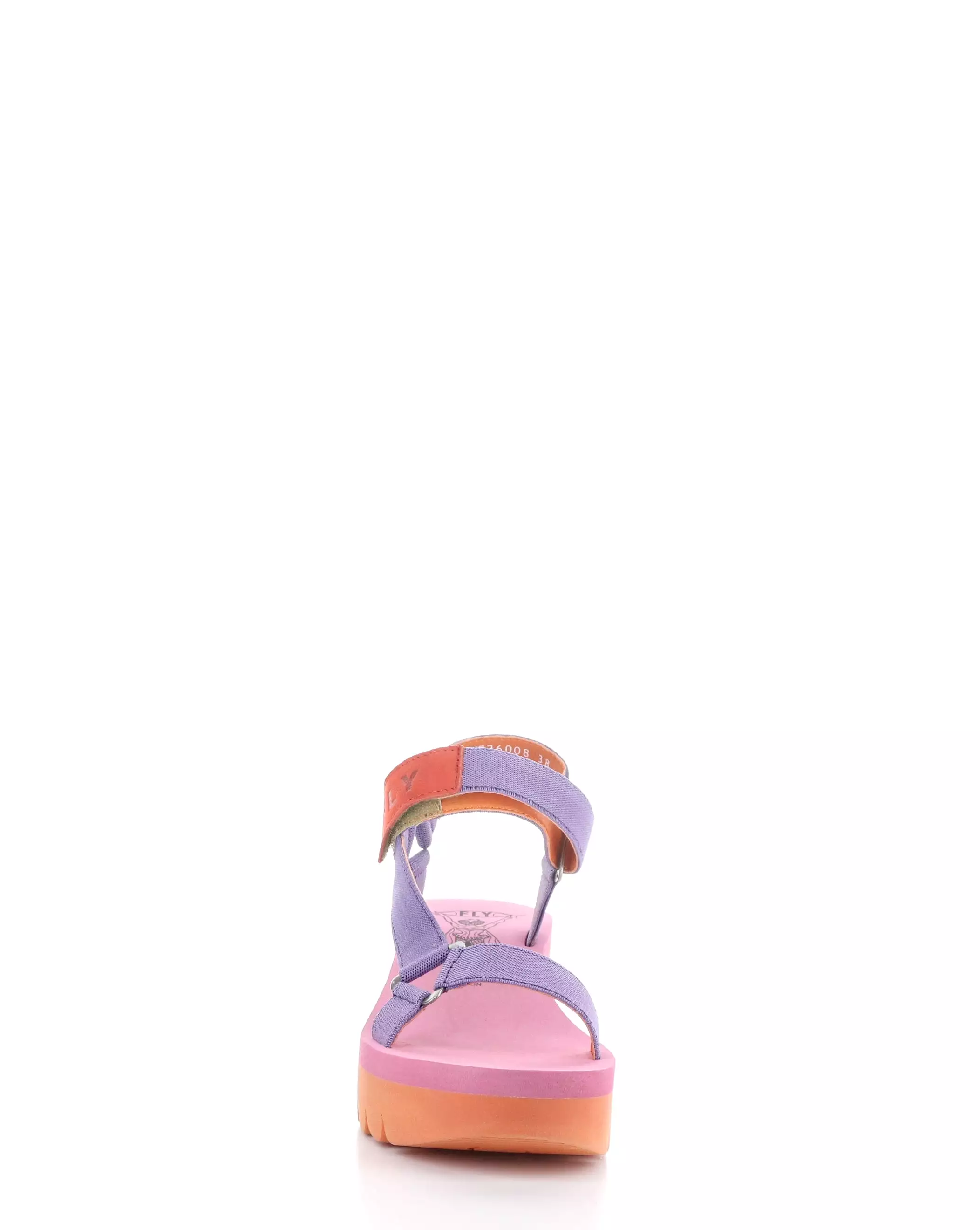 YEFA726FLY 008 VIOLET/ORANGE Velcro Sandals