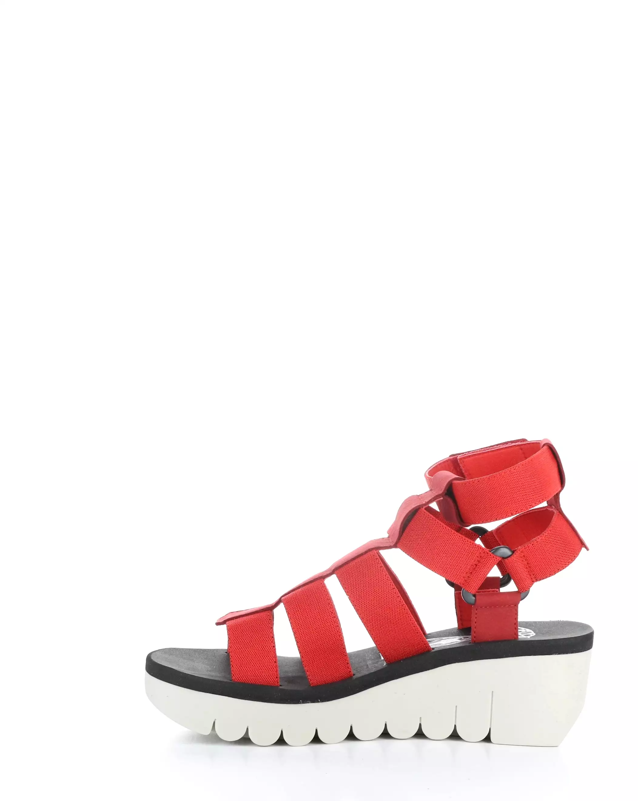 YUFI032FLY Red Velcro Sandals