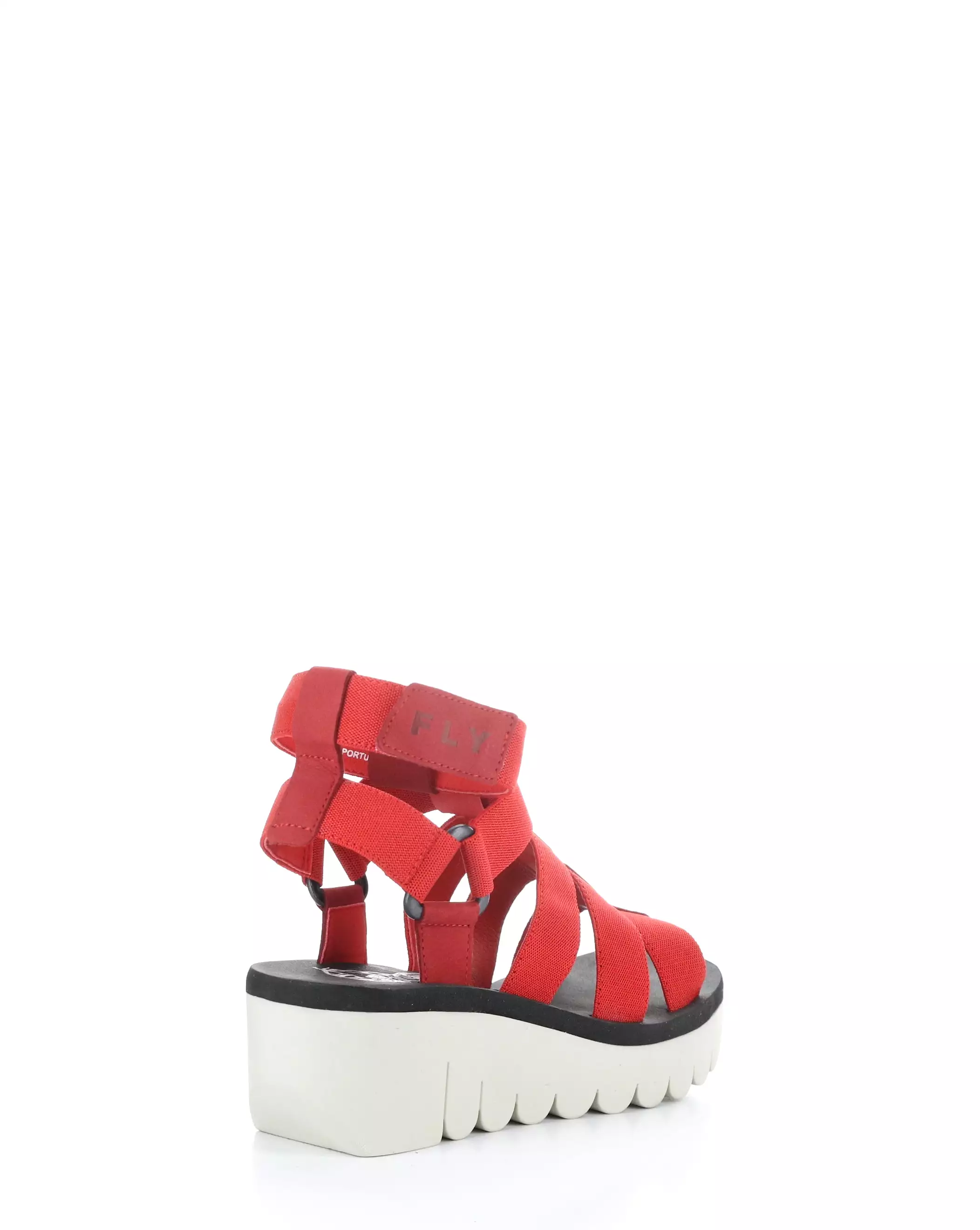 YUFI032FLY Red Velcro Sandals