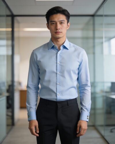 Light Blue Formal Shirt (Long Sleeve)