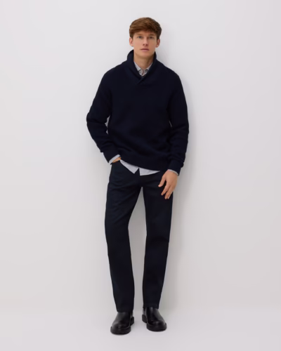 Structured cotton sweater