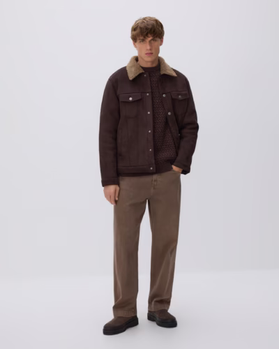 Structured sweater with wool